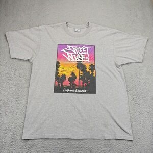 Streetwise‎ Shirt Mens 2XL Gray California Dreamin Graphic Tee Heavyweight
